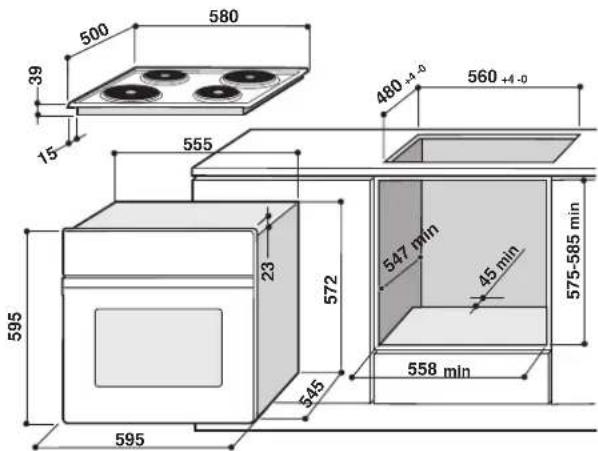 INDESIT HIM 504 K.A IX - Encastrement - 1
