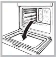 INDESIT FIE 53 K.B IX TD - De ovendeur reinigen - 1