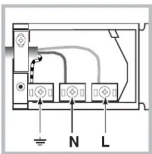 INDESIT FIE 76 P K.A (BK) - Montagem do cabo de fornecimento - 2