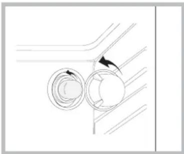 INDESIT FI 51.A (BK) - Remplacement de l'ampoule d'éclairage - 1