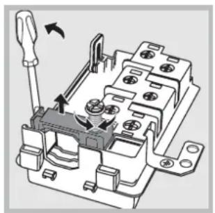 INDESIT FI 51.A (BK) - Fitting the power supply cable - 2