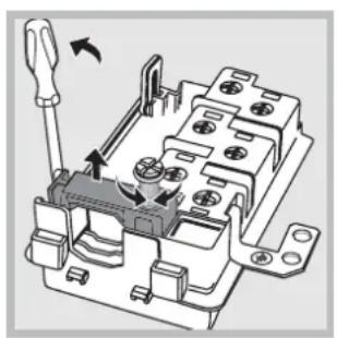 INDESIT FI 51.A (BK) - Montaje del cable de alimentacion electrica - 2