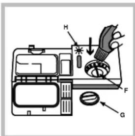 INDESIT IDL 750 S EU.2 - Charger le produit de rinceage - 1