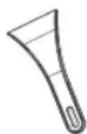 INDESIT I55TM 4120 S - Plastic scraper - 1