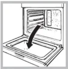 INDESIT FIE 56 K.B IX TD - De overdeur reinigen - 1