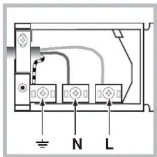 INDESIT FIE 56 K.B IX TD - Montage du cable d'alimentation - 2