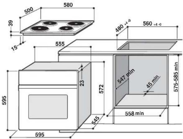 INDESIT HI 20.A (BK) - Encastrement - 1