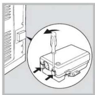 INDESIT HI 150.B IX - Fitting the power supply cable - 1