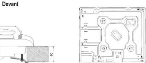 INDESIT PIM 640 A (IX) - Scheme de fixation des crochets - 3