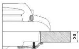 INDESIT PIM 640 A (IX) - Schema di fissaggio dei ganci - 1