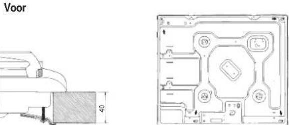 INDESIT PIM 640 A (IX) - Schema voor de bevestiging van de haken - 4