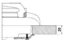 INDESIT PIM 640 A (IX) - Esquema de fijación de los ganchos - 1