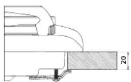 INDESIT PIM 640 A (IX) - Schema voor de bevestiging van de haken - 1