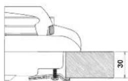INDESIT PIM 640 A (IX) - Esquema de fijación de los ganchos - 2