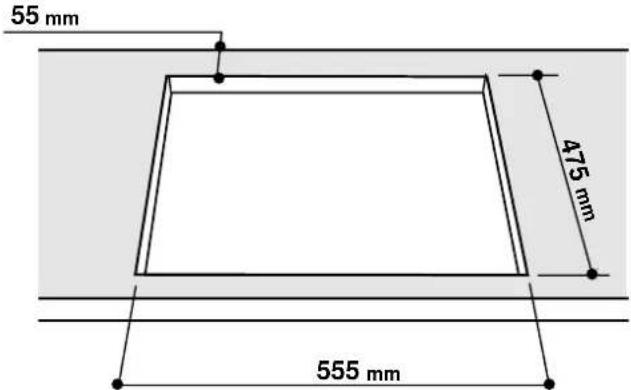 INDESIT P 740 AS (IX) - Installation of Built-in Cooktops - 2