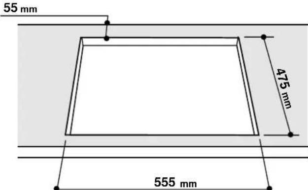 INDESIT P 740 AS (IX) - Installation des tables à encastrer - 2