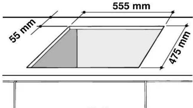 INDESIT P 640 A (BK) - Installation des tables à encastrer - 2