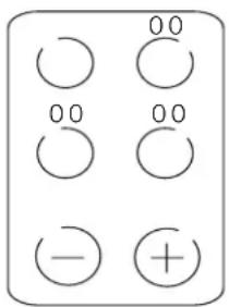 INDESIT TK 642 I CL (T) - Funcionamento das zonas de cozedura - 1