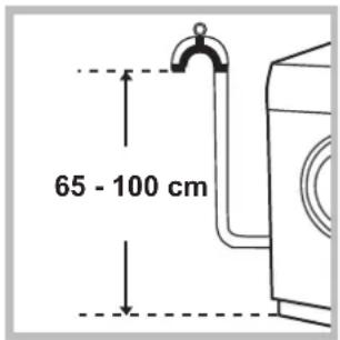 INDESIT IWD 71051 C ECO (EU) - Connecting the drain hose - 1