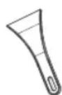 INDESIT I55TM 4120 W - Plastic schraper - 1