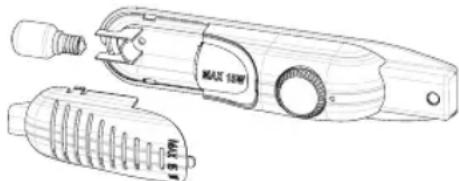 INDESIT I55TM 4120 W - Remplacement de I'ampoule du réfrigérateur - 1