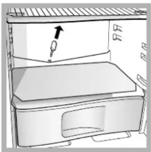 INDESIT R 24 (EU) - Jäkaappiosaston huarteenpoisto - 1