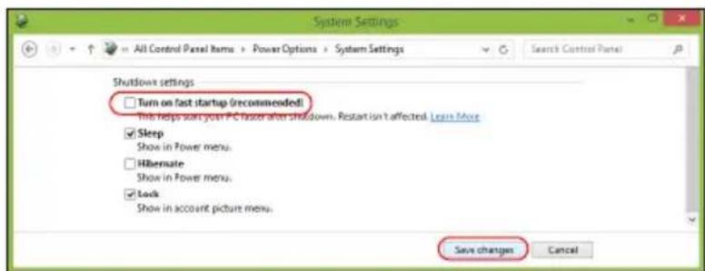 ACER TravelMate B113E - Deshabilitar el inicio=rápido - 3