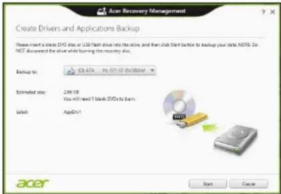 ACER TravelMate B113E - Crear una copia de seguridad de aplicaciones y controladores - 3