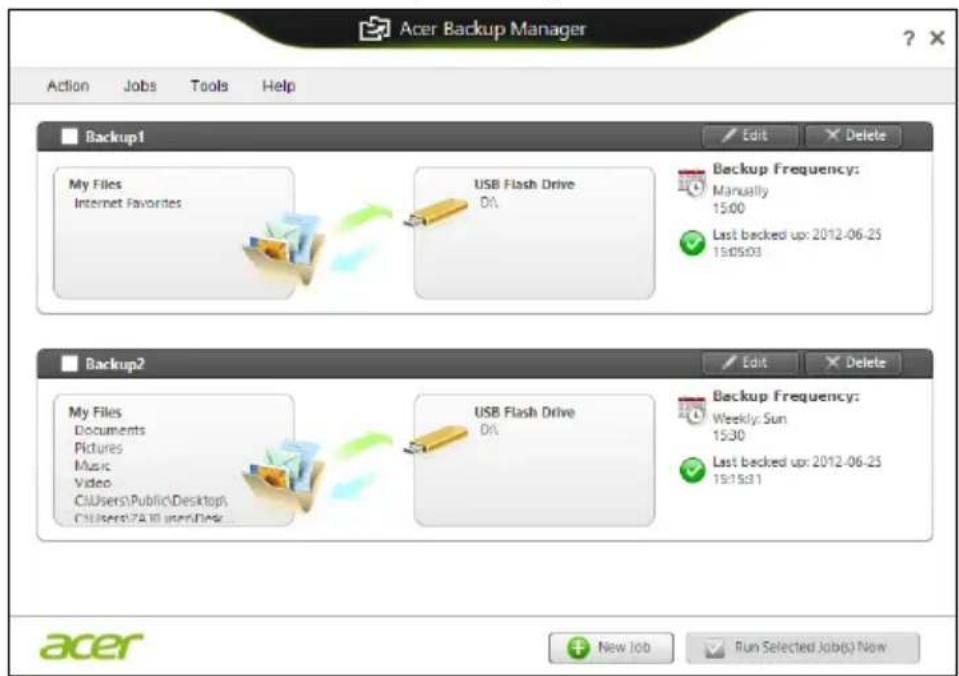 ACER TravelMate B113E - Acer Backup Manager - 2