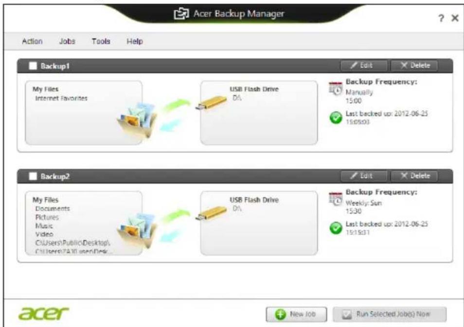 ACER TravelMate B113E - Acer backup manager - 2