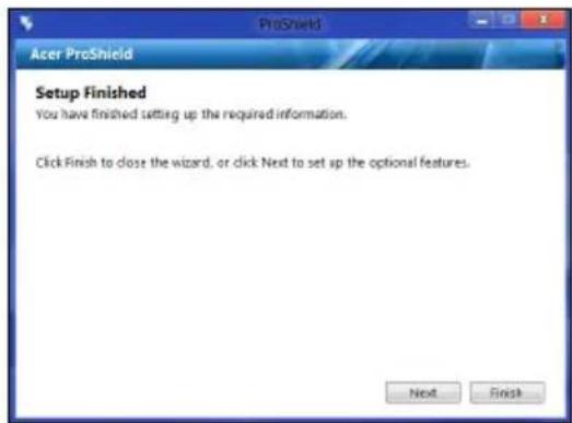 ACER TravelMate B113E - Configuración de ProShield - 4