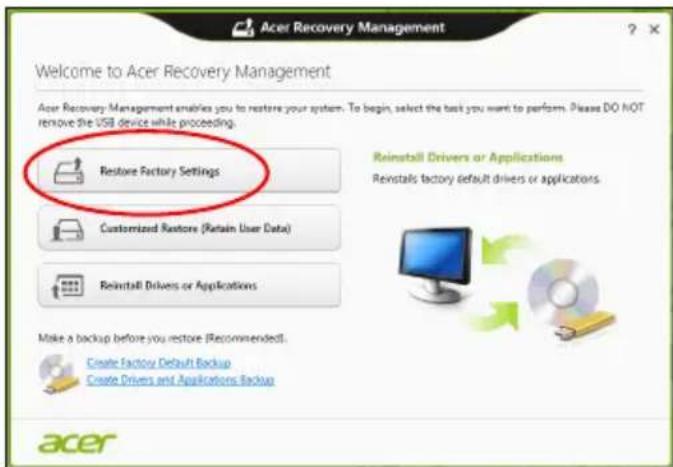ACER TravelMate B113E - Gjenopprette fra Windows - 2