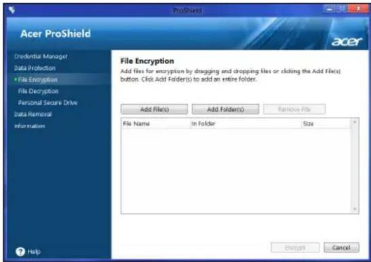 ACER TravelMate B113E - Datenschutz - 1