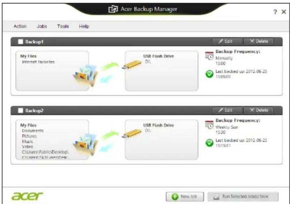 ACER TravelMate B113E - Acer Backup Manager - 2