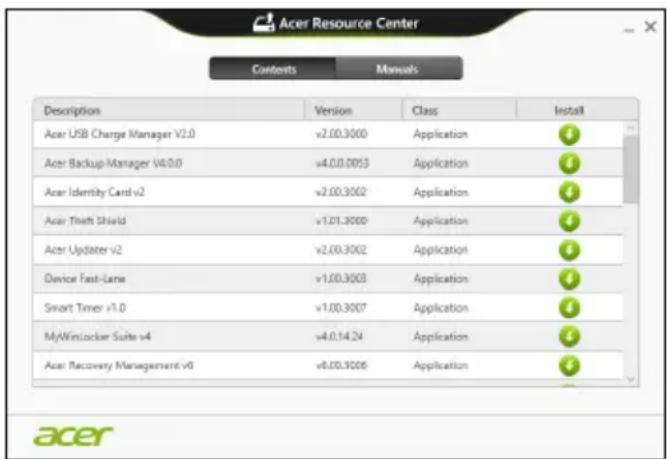ACER TravelMate B113E - Réinstaller les pilotes et les applications - 1