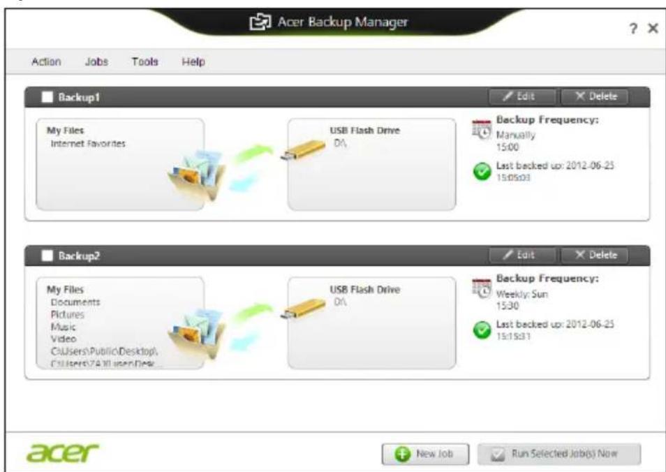 ACER TravelMate B113E - Acer Backup Manager - 2
