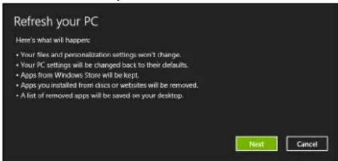 ACER TravelMate B113E - Vinduet Oppater din PC apnes. - 1