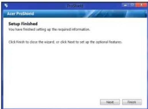 ACER TravelMate B113E - Configurer proshield - 4
