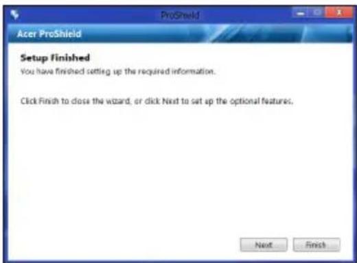 ACER TravelMate B113E - Configurazione di ProShield - 4