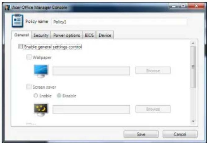 ACER TravelMate B113E - Le policy - 1