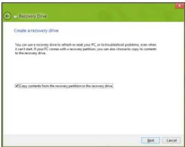 ACER TravelMate B113E - Criar uma copia de seguranca de recuperacao - 2