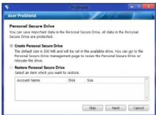 ACER TravelMate B113E - Oma salattu asema - 1