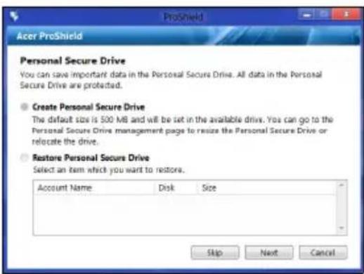 ACER TravelMate B113E - Unidade pessoal protegida - 1