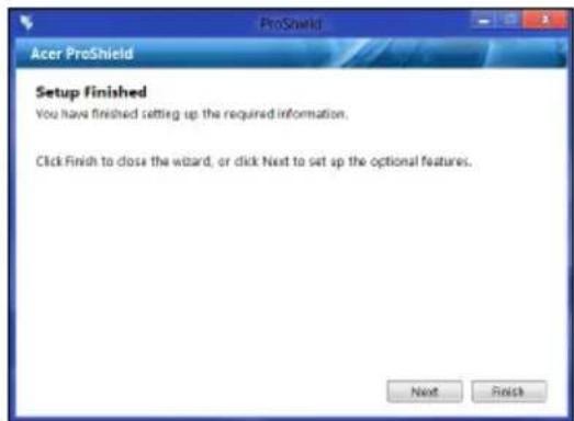 ACER TravelMate B113E - Setting up ProShield - 4