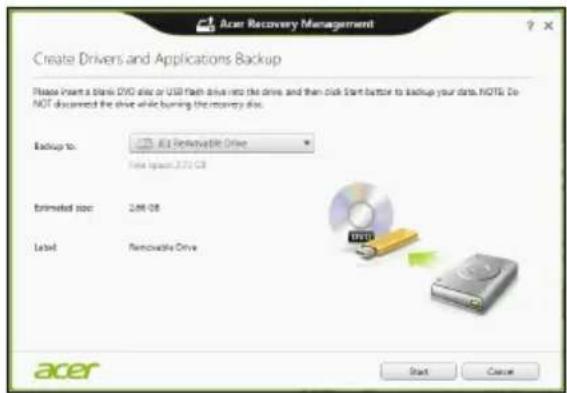 ACER TravelMate B113E - Back-up make van stuurprogramma's entoepassingen - 2
