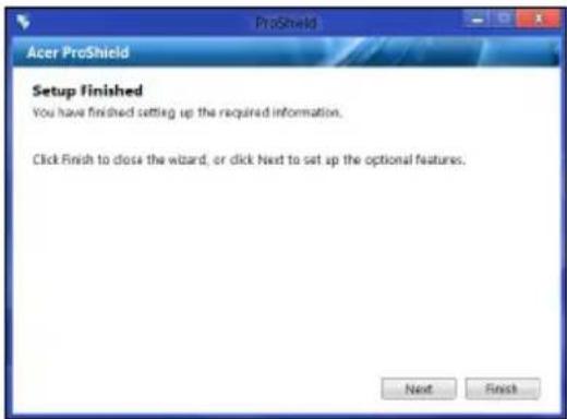 ACER TravelMate B113E - Opsætning af ProShield - 4