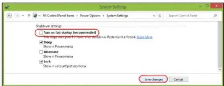 ACER TravelMate B113E - Disable Fast startup - 3