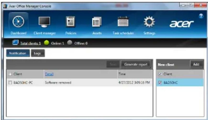 ACER TravelMate B113E - Instrumentpanel - 1