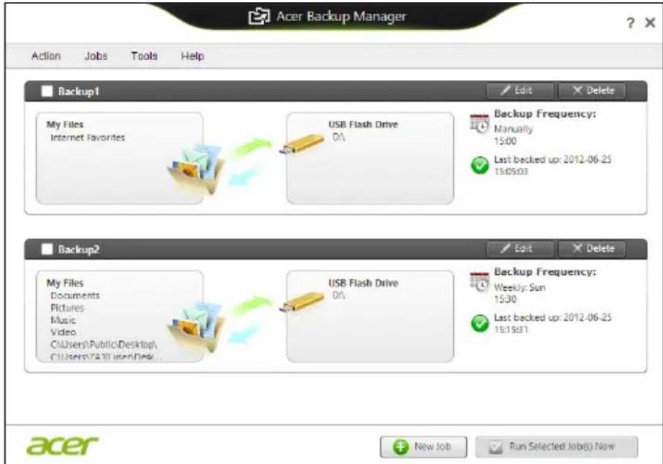 ACER TravelMate B113E - Acer Backup Manager - 2