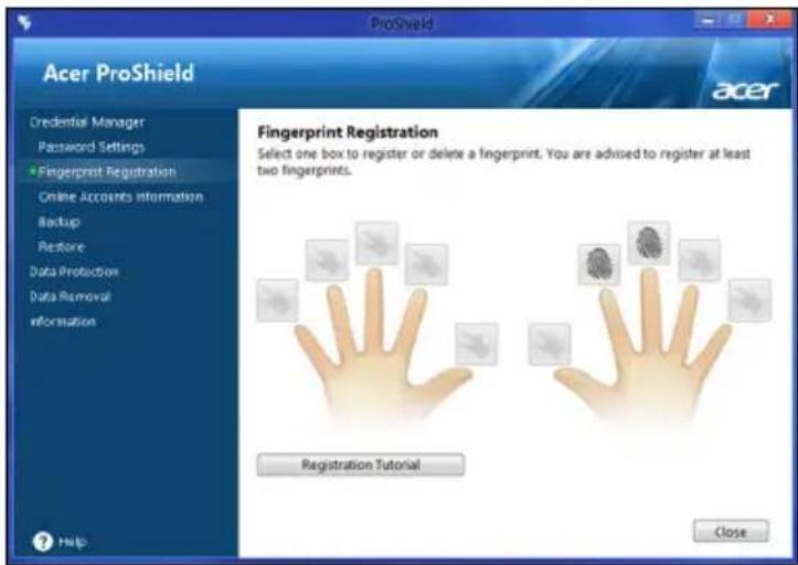 ACER TravelMate B113E - Fingerabdruckregistrierung* - 1